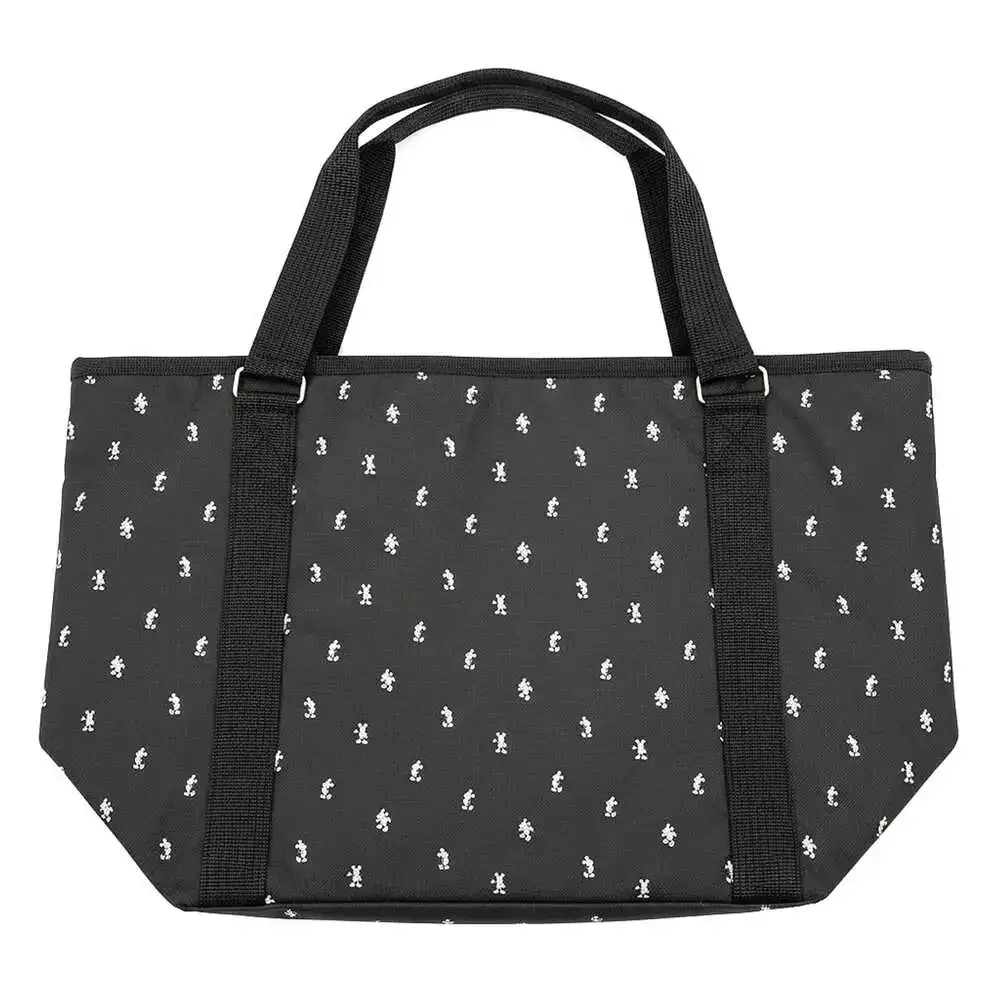 Disney Black Mickey Mouse Print Insulated Tote | OS Regular